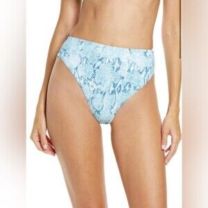 Chelsea28 S Blue Merchant High Waist Swim Bikini Bottoms Size S